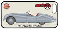 Jaguar XK140 Roadster (disc wheels) 1954-57 Phone Cover Horizontal
